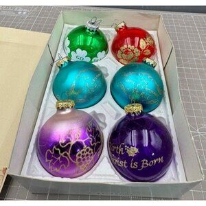 Bronners Handcrafted Austrian  Glass Christmas Ornaments Set